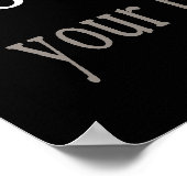 Entriegeln Sie Ihr Geist (schwarz) Poster (Ecke)