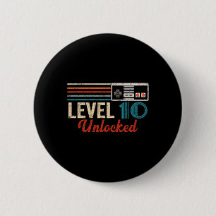 Entriegelter Videospielsteuerelement der Stufe 10  Button