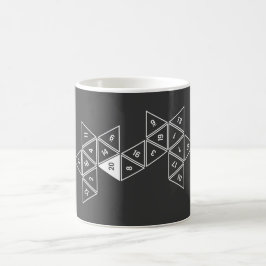 Entrolltes D20 Kaffeetasse