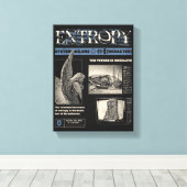 Entropie - Brutalist Design Leinwanddruck (Insitu (Holzboden))
