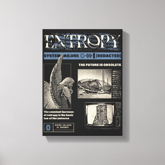 Entropie - Brutalist Design Leinwanddruck (Vorderseite)