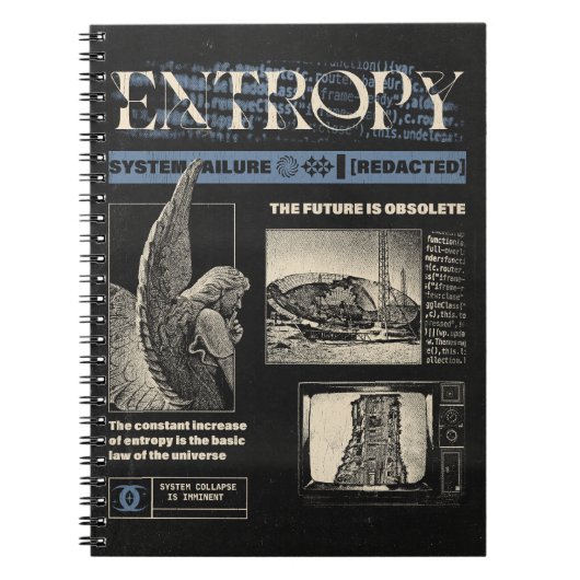 Entropie - Brutalist Design Notizblock (Vorderseite)