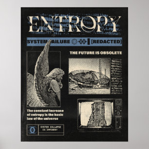 Entropie - Brutalist Design Poster