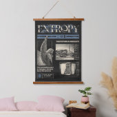 Entropie - Brutalist Design Wandteppich Mit Holzrahmen (Schlafzimmer)