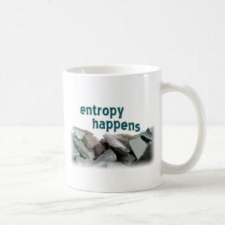 Entropie geschieht kaffeetasse