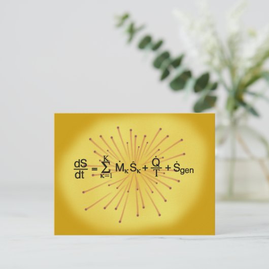 Entropie Postkarte (Stehend Vorderseite)