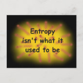 Entropie Postkarte (Vorderseite)