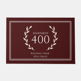 Entryway Door Mat - Hausnummer und Wohnung Fußmatte