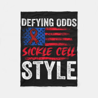 Entschärfen von Odds Sickle Cell Style Us Patrioti Fleecedecke
