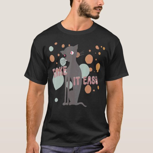 ENTSCHEIDE DICH NICHT KATZE T-Shirt (Vorderseite)