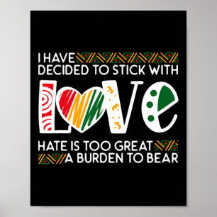 Entscheide Stock Liebe Mlk Schwarze Geschichte Mel Poster
