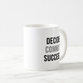 Entscheiden für Erfolg Kaffeetasse (VorderseiteRechts)