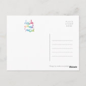 Entscheiden Sie für die erfolgreiche Commit farben Postkarte (Rückseite)