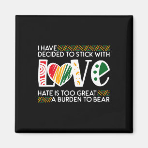 Entscheiden Sie für Stick Liebe Mlk Black History  Magnet