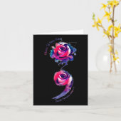 Entscheiden Sie sich für das Bewusstsein für Suizi Karte (Gelbe Blume)