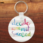 Entscheiden Sie sich für den erfolgreichen bunten  Schlüsselanhänger (Vorderseite)