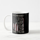 Entscheiden Sie sich für den Felon Funny Trump 202 Kaffeetasse (Links)