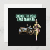 Entscheiden Sie sich für die "Road Lless Traveled (Vorne/Hinten)