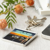 Entscheiden Sie sich für die "Road Lless Traveled Schlüsselanhänger (Seite)