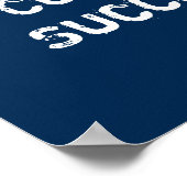 Entscheiden Sie. Verpflichtung. Erfolg. Motivieren Poster (Ecke)