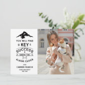 Entscheidend für den Erfolg einer humorvollen Absc Einladung (Stehend Vorderseite)