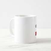 Entscheidende Frisbee-Felsen Kaffeetasse (Vorderseite Links)