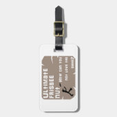 Entscheidende Frisbee-Nuss Gepäckanhänger (Vorderseite vertikal)