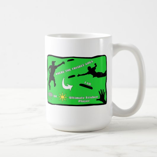 Entscheidende Frisbee-Tasse Kaffeetasse (Rechts)