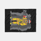 Entscheidender Feuerwehrmann Fleecedecke (Vorderseite (Horizontal))