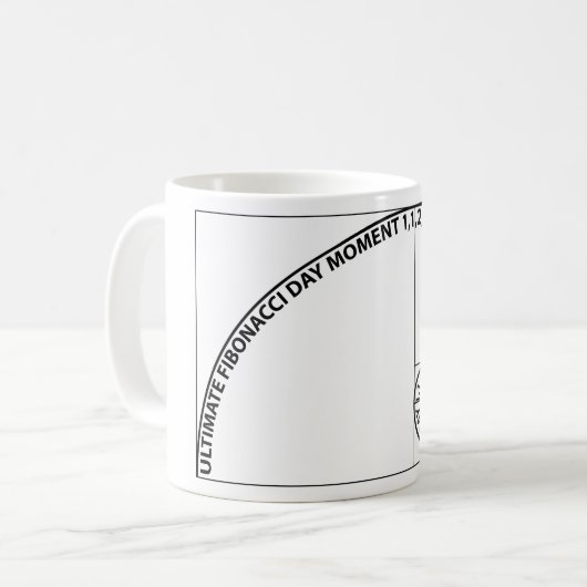 Entscheidender Fibonacci-Tagesmoment Kaffeetasse (Vorderseite Links)