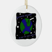 Entscheidender Frisbee aus dieser Welt heraus Keramik Ornament (Rechts)