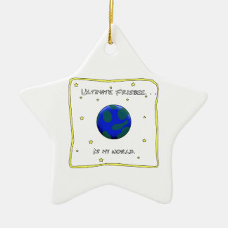 Entscheidender Frisbee ist meine Welt Keramikornament
