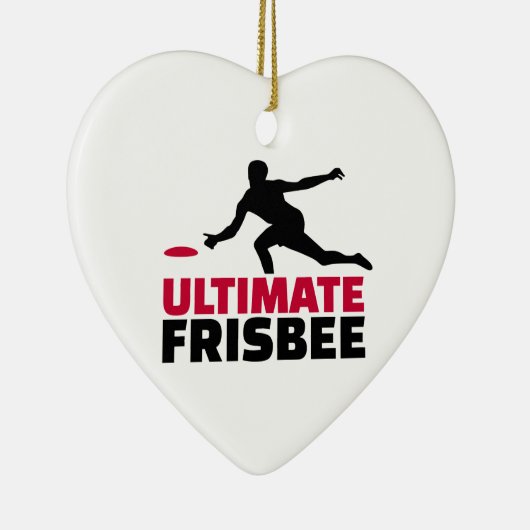 Entscheidender Frisbee Keramik Ornament (Rechts)