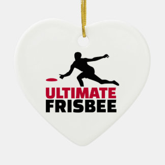 Entscheidender Frisbee Keramik Ornament