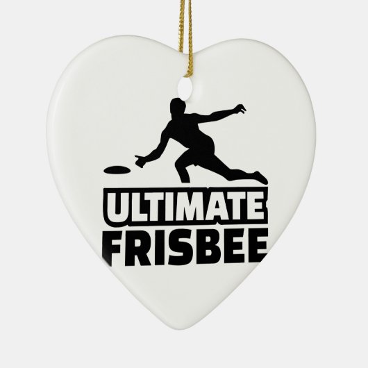 Entscheidender Frisbee Keramik Ornament (Rechts)