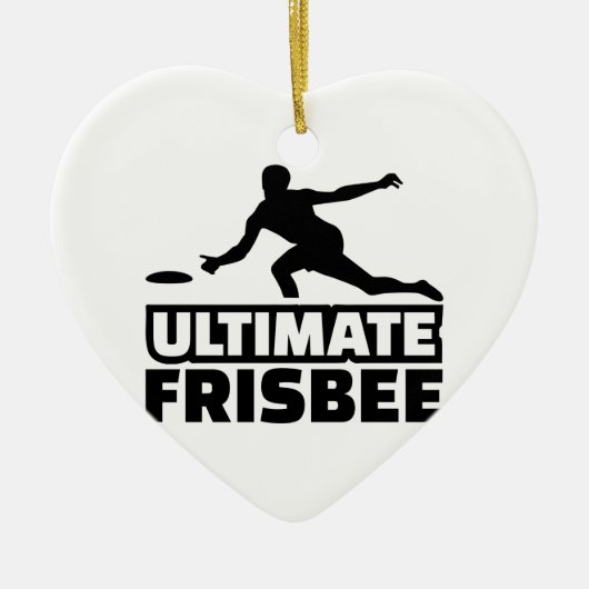 Entscheidender Frisbee Keramik Ornament (Vorne)