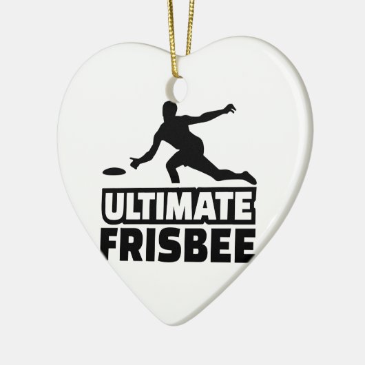 Entscheidender Frisbee Keramik Ornament (Links)