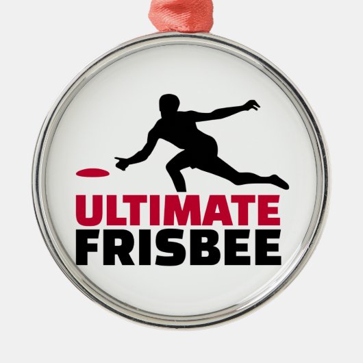 Entscheidender Frisbee Ornament Aus Metall (Vorne)