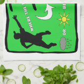 Entscheidender Frisbee-Regen oder Glanz Geschirrtuch (Gefaltet)