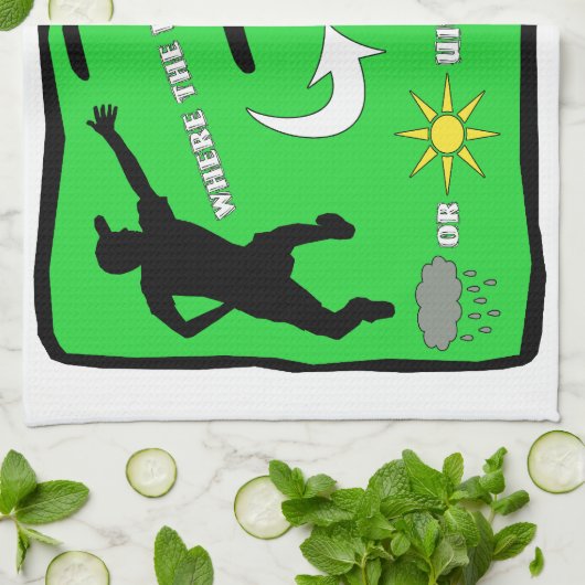 Entscheidender Frisbee-Regen oder Glanz Geschirrtuch (Gefaltet)