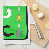 Entscheidender Frisbee-Regen oder Glanz Geschirrtuch (Viertel Falte)