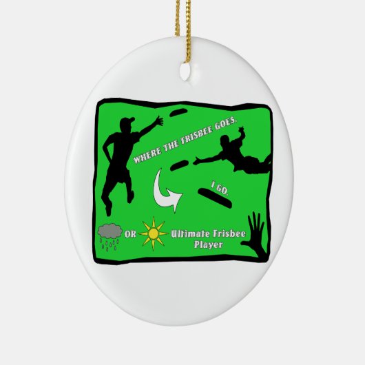 Entscheidender Frisbee-Regen oder Glanz Keramikornament (Rechts)