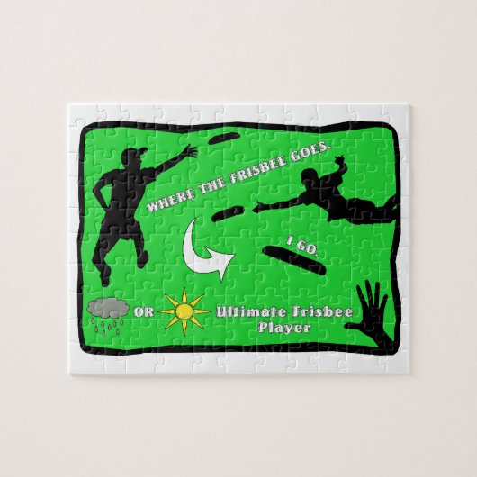 Entscheidender Frisbee-Regen oder Glanz Puzzle (Horizontal)