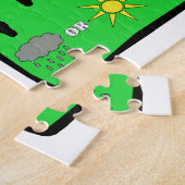 Entscheidender Frisbee-Regen oder Glanz Puzzle (Seite)