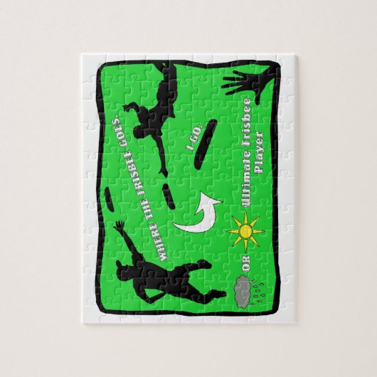 Entscheidender Frisbee-Regen oder Glanz Puzzle (Vertikal)