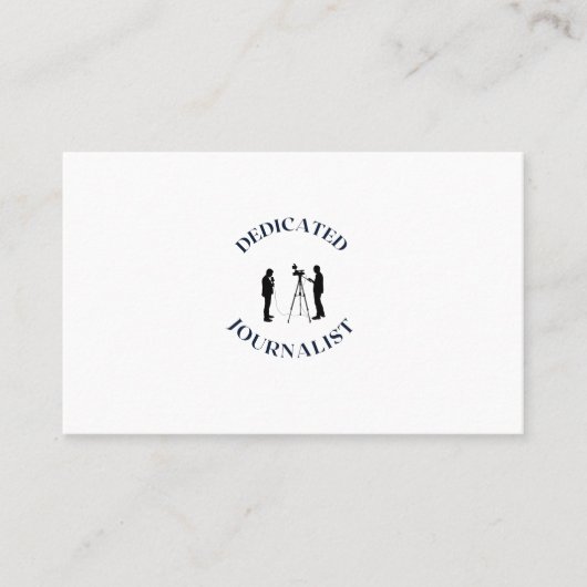 ENTSCHEIDENDER JOURNALIST VISITENKARTE (Vorderseite)