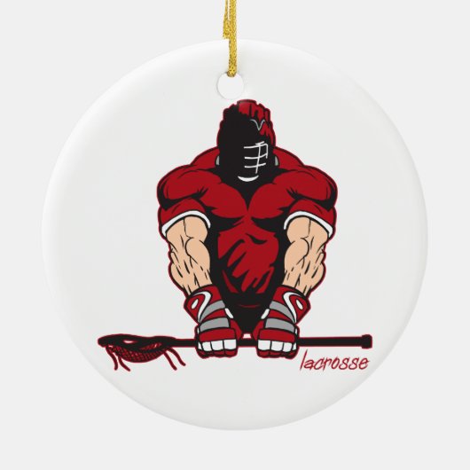 Entscheidender Lacrosse Keramikornament (Hinten)