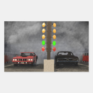 Entscheidender Mopar Show-down Rechteckiger Aufkleber