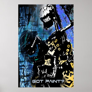 Entscheidender Überleben Paintball Poster