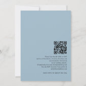 Entscheidet für Eukalyptus QR Code Wedding Einladung (Rückseite)
